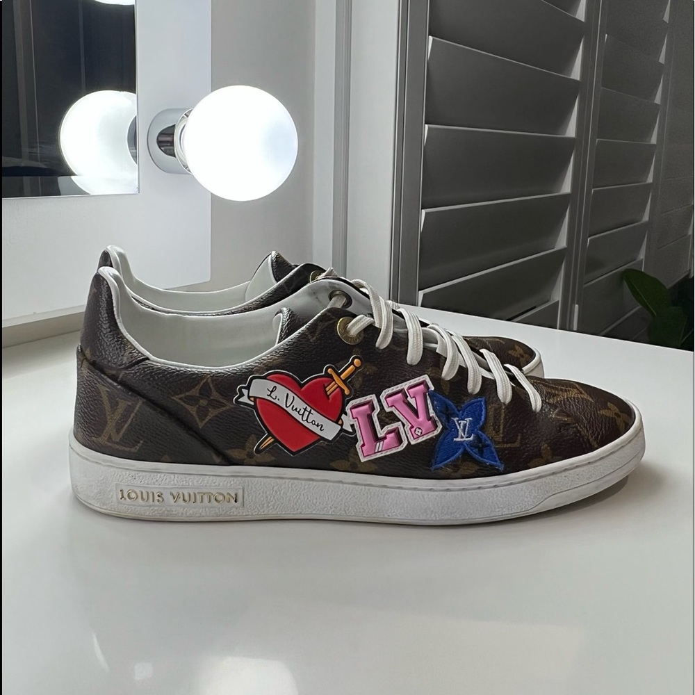 Louis Vuitton Frontrow Patches Printed Sneakers